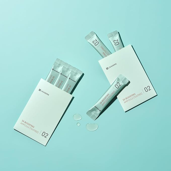 LEADERS 3X Boosting Modeling Mask | 3-Step Korean Skincare with Tea Tree Set of 3 | Soothing, Hydrating & Comforting for Irritated Heated Skin | Relieve Skin Sensitivity - 3 Pack (Teatree)