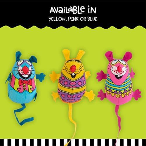 Bamboo Pet CAM650384 Fat Cat Kitty Hoots Eeeks Chic Catnip Toy, Multicolor