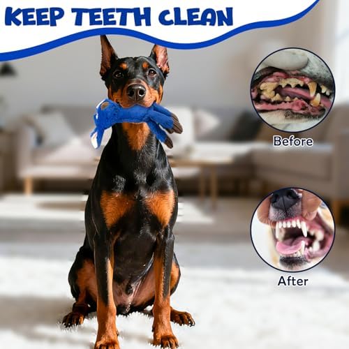 3 Pack No Stuffing Dog Toys Squeaky Crinkle Plush Toy