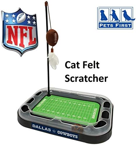 Pets First Dallas Cowboys Football Field Cat Scratcher Toy (Pack of 2)