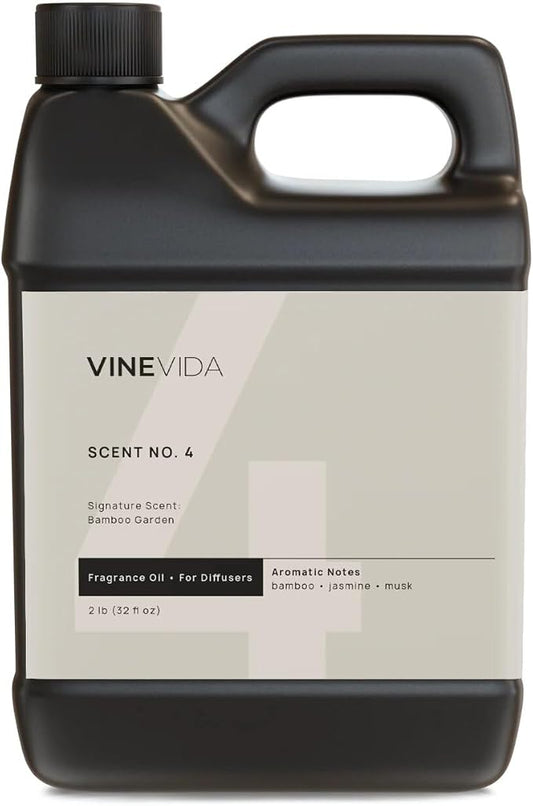 VINEVIDA [32 Fl Oz] Bamboo Garden Fragrance Oil for Cold Air Diffusers, Essential Oils for Diffuser Oil Refill & Air Freshener Room Spray
