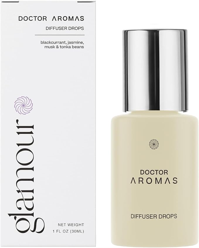 Doctor Aromas Premium Therapeutic Essential Oils Fragrance Scents Bottles Refills – Organic Aroma, Safe for Diffusers, Aromatherapy – Jasmine & Musk – 1 OZ (Glamour, Pack of 1)