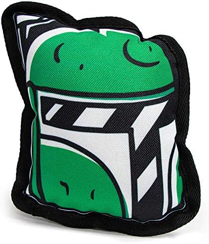 Buckle-Down Dog Toy, Star Wars, Ballistic Squeaker Boba Fett Head 5.0" x 6.0"