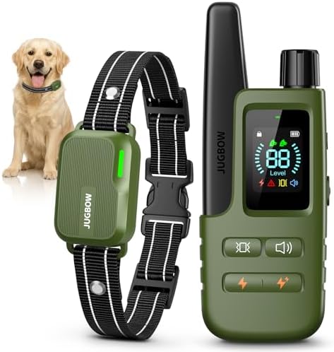 Dog Shock Collar - 4500FT Dog Training Collar with Remote for 10-120lbs Dog | IPX8 Waterproof Electric Dog Collar with 4 Training Modes, Security Lock, Rechargeable eCollar for Small Medium Large Dogs