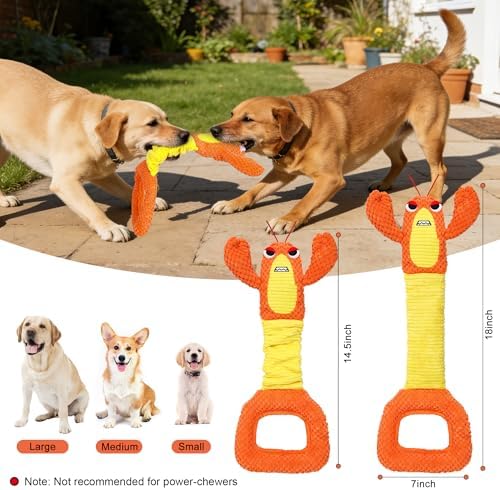 IOKHEIRA Dog Toys for Aggressive Chewers-Dog Toy for Large Dogs, Tough Durable Indestructible Dog Toys, Big Dog Chew Toys and Large Breeds (Orange)