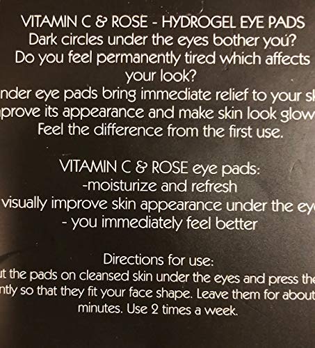 Vitamin & Rose Oil Hydrogel Eye Pads Visible Effect 5-Pairs