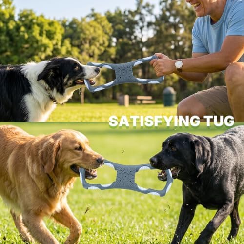 Tug of War Dog Toy, Interactive Dog Toys, Dog Chew Toys, Blue