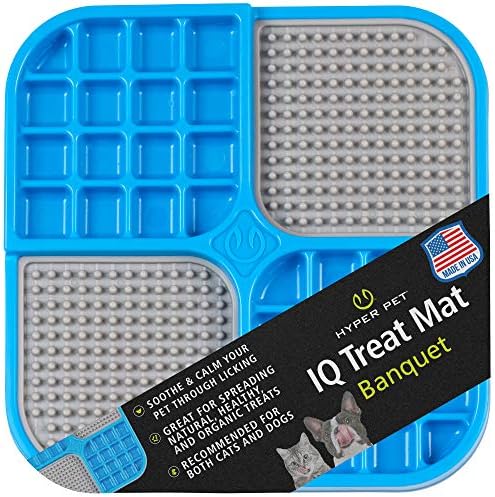 Hyper Pet IQ Treat Lick Mat for Dogs & Cats, Slow Feeder Enrichment Toys