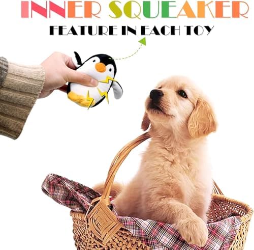 SHARLOVY Dog Squeaky Toys for Small Dogs, Pack 12