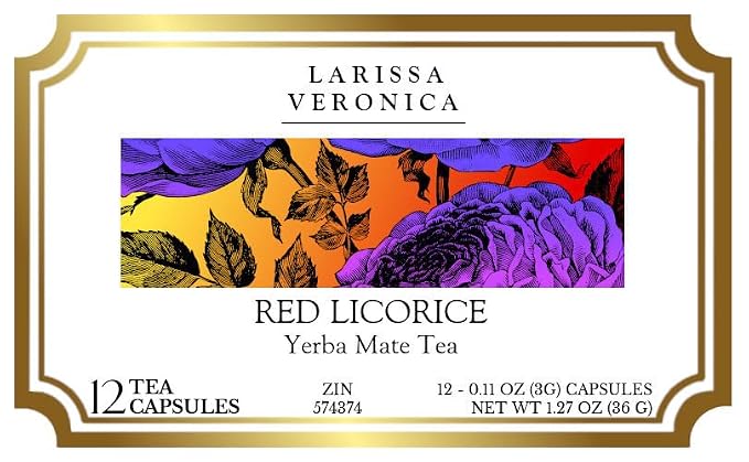 Red Licorice Yerba Mate Tea (Single Serve K-Cup Pods) (12 pods, ZIN: 574374) - 3 Pack