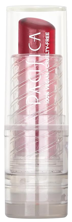 Pacifica Glow Stick Lip Oil Rosy Glow Sheer Rose Hydrating Lip Tint Balm, Moisturizing Glossy Oil for Dry Lips, Vitamin E Enriched, Non-Sticky Natural Shine, Vegan & Cruelty-Free Clean Beauty .14 oz