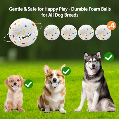 Automatic Dog Ball Launcher, Auto/Manual Paw-Activated Dog Ball Thrower