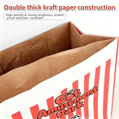 Crinkle Cat Sack, 25.6 x 19.7 Inch Large Cat Play Bag, Interactive Kraft Paper Cat Hideaway & Tunnel Toy, Foldable Cat House, Cute Room Decor (Apple)