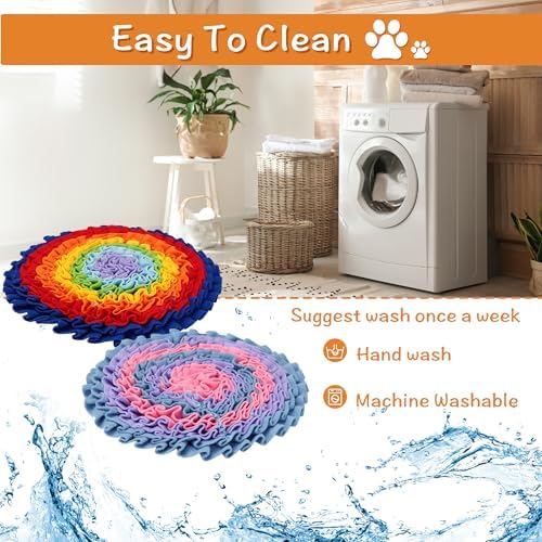 2 Pcs Snuffle Mat for Dogs, Pet Slow Feeding Mats