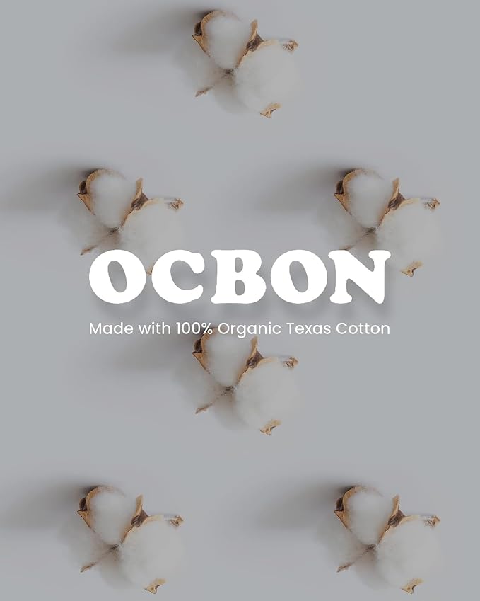 OCBON Unscented Ultra Thin Sanitary Pads (32 Count, Regular) – Organic Cotton Feminine Pads with Wings for Women, Super Absorbent & Soft, Period Protection, Hypoallergenic