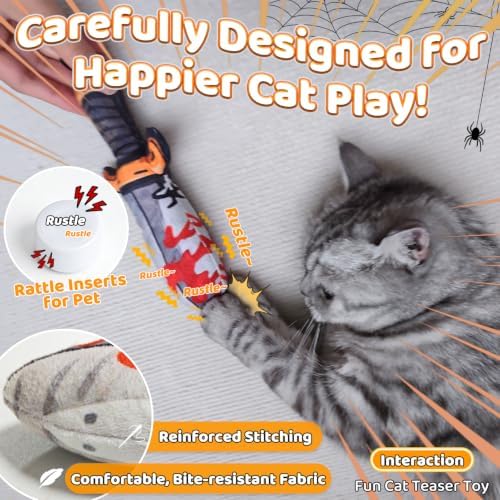 Catnip Toy [2000mg Premium Catnip], Sword Style Cat Kicker Toy