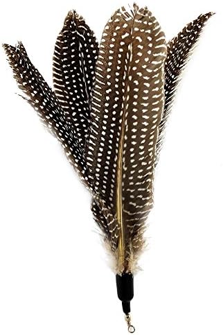 Pet Fit for Life Multi Piece Replacement Feathers Pack Plus Bonus Soft Furry Tail for Interactive Cat and Kitten Toy Wands…