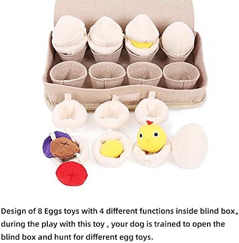 Egg Box Shape Pet Snuffle Mat for Dogs,Interactive Feed Game for Boredom,Encourages Natural Foraging Skills for Cats and Dogs,Dog Treat Dispenser Indoor Outdoor Stress Relief