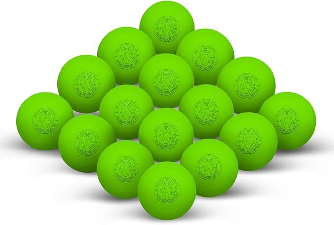 Signature Lacrosse Ball Set - Packs of 2, 4, 8, 12, and 100 - No Chemical Smell Massage Balls, Myofascial Release Tools, Back Roller, Muscle Knot Remover
