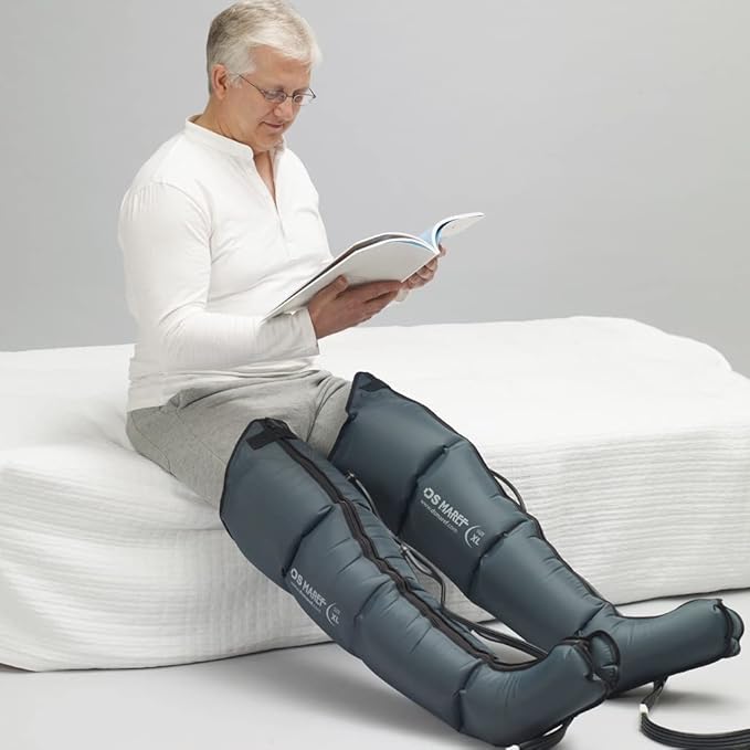 DOCTOR LIFE Sequential Air Compression Leg Massager : Device, Foot and Leg Recovery Boots - Improved Blood Circulation and Fast Sports Recovery (SP-2000, XL)