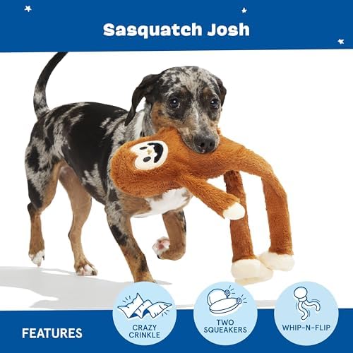 BarkBox Sasquatch Josh Interactive Plush Dog Toy