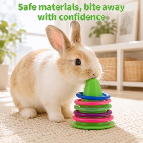 Rabbit Training Ring Toy, Puzzle Toy for Bunnies