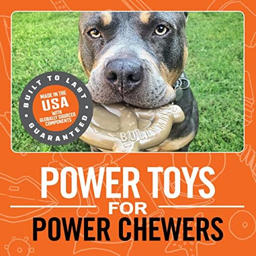 BULLYMAKE Tough Chew Pretzel Dog Toy, Durable Nylon, Aggressive Chewers