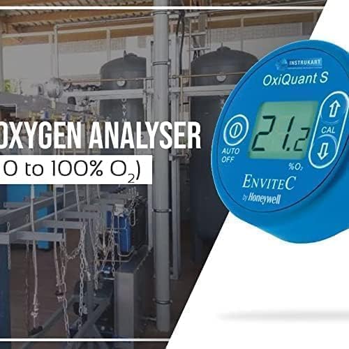 Digital OxiQuant S Portable Oxygen Analyser (0 to 100% Vol) | Oxygen Concentration Monitor | High Accuracy Oxygen Analyzer | Oxygen Purity Tester | O2 Quality Tester | Model: OxiQuant Sgas Monitoring
