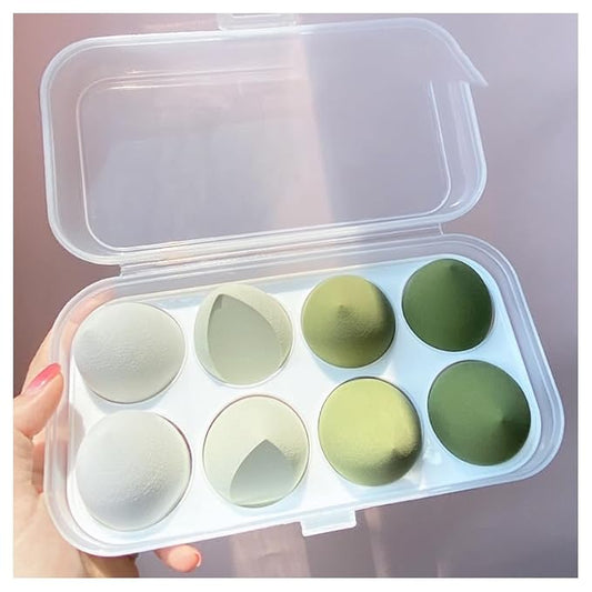 Premium Makeup Sponges Set 8PCS Beauty sponges Blending Blenders with Holder, Flawless for Cream, Powder and Liquid