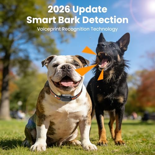 2 in 1 Dog Bark and Shock Collar - 4500FT Bark Collar with Remote Control, Anti Bark and 3 Training Modes (Tone, Vibration, Safe Shock), IP67 Waterproof, Portable Training Collar for 5-120lbs Dogs