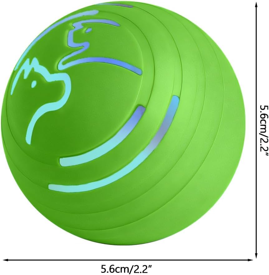 Smart Jumping Ball Dog Toy, Automatic Moving Pet Ball, Suitable for Toy Balls for Small Dogs and Cats (Green)
