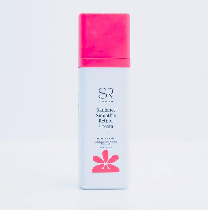 Sienna Rose Radiance Smoothie Retinol Cream, Refresh & Reset, 1.0% Retinol + Sun Protecting Xanthophylls, 30 ml / 1 fl oz