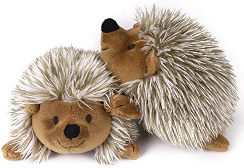 Pawaboo 2 Pack Hedgehog Plush Dog Toy, Squeaky Dog Chew Toy Soft Plush