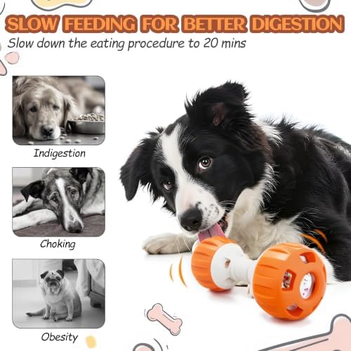 ALL FOR PAWS Dog Frozen Treat Toy, Dog Puzzle Food Ball Toy for Medium Large Dogs, Reusable Treat Dispensing Dog Toys to to Keep Them Busy and Reduces Anxiety, Dog Licking Toy, Easy to Clean