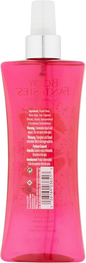 BODY FANTASIES SIGNATURE Fragrance Body Spray, Pink Vanilla Kiss Fantasy, 8 Fluid Ounce (BF44) (Pack of 2)
