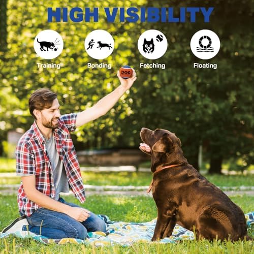 AMA SPORT Squeaky Tennis Balls for Dogs 2.0" Small Dog Tennis Balls for Throwing and Fetching Dog Toys for Training, Exercise, High Bouncing 6 Pack (Multicolor A)