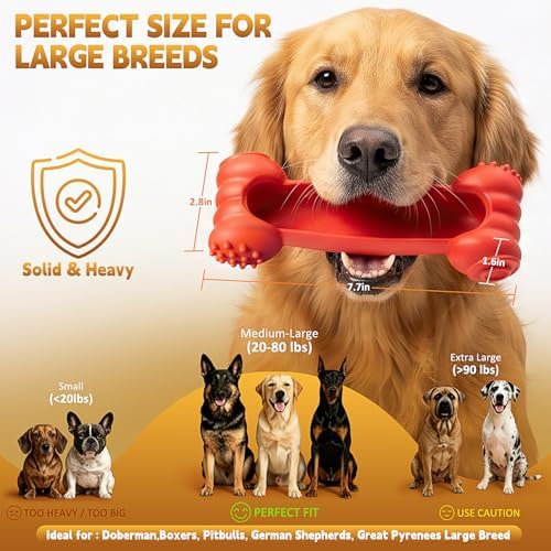 KXK Dog Toys for Aggressive Chewers, Indestructible Dog Chew Toy
