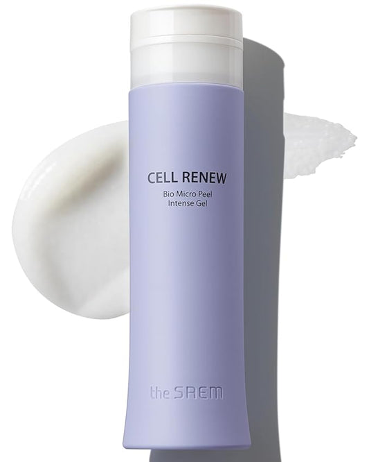 THESAEM Facial Peeling Gel - Korean Exfoliating Gel for Dead Skin Cells, PHA, Enzyme, Bamboo Powder, Cell Renew Bio Micro Peel, 5.41 fl.oz.