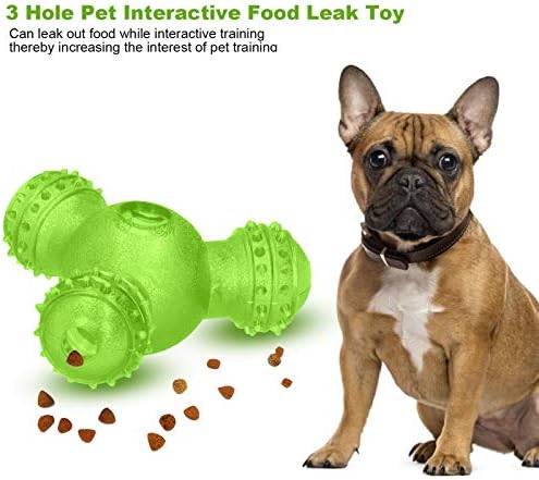 PET Interactive Feeder Ball Durable Teeth Cleaning Toy for Teddy Golden Retriever (Green)