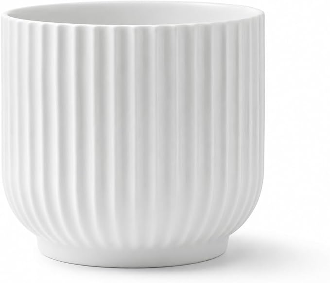 Lyngby Porcelaen Flowerpot | White Porcelain | 4.5 Inches
