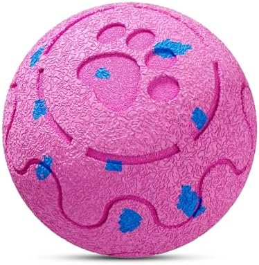Interactive Dog Ball Toy, Automatic Moving & Rolling Dog Toy Motion Activated Smart Dog Toy Ball for M/L Dogs, USB Rechargeable, E-TPU Pet Toy for Indoor & Outdoor Dogs (Pink)
