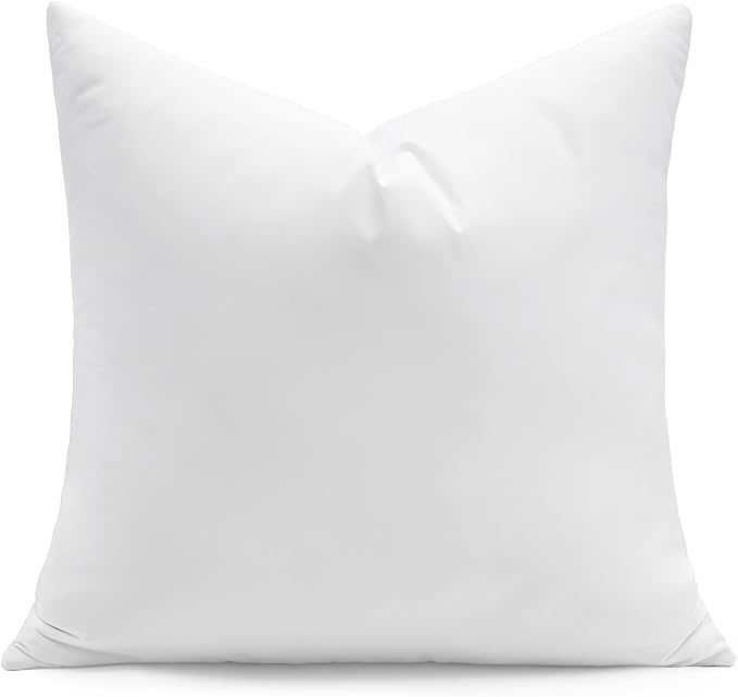 puredown® 20x20 Pillow Inserts, Feather Down Filled for Support, 1 Pack | Natural Feather Down, Choppable & Decorative, Down-Proof Cover, Throw Pillow Insert for Couch, Chairs, Bed, Sofa, Office