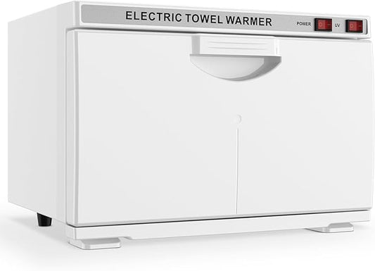 Towel Warmer Cabinet, 16L Professional Hot Towel Warmer Heating Use for SPA, Massage, Salon, Barber and Home - White