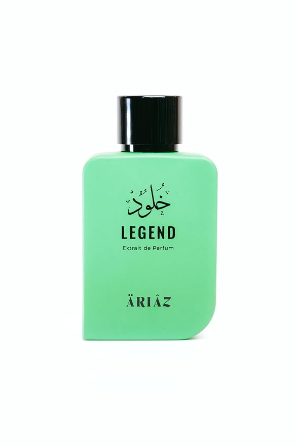 ARIAZ Legend Extrait de Parfum for Men – 3.4 Oz Long Lasting Masculine Scent – Aromatic Fougere with Apple, Bergamot, Ambergris & Patchouli