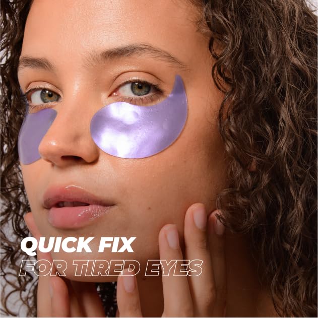 Vitamasques Lavender Hydrogel Eye Pads For Puffy Eyes & Dark Circles – Refresh in 15 minutes - Formulated in Korea - 32 Pairs / 64 HydroGel Eye Pads