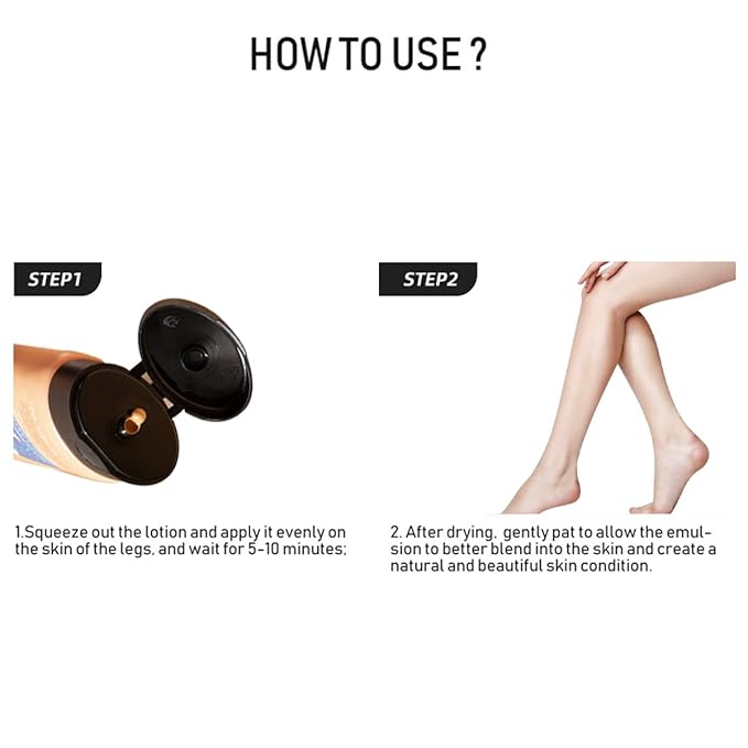 Leg Makeup for Women,4 Oz Leg Makeup Waterproof No Transfer-Easy Application,Flawless and Long Lasting,Legs Vein Cover up Lotion,Body Scar Cover up Lotion,Legs Concealer (Fairest Glow, 1 Pcs)