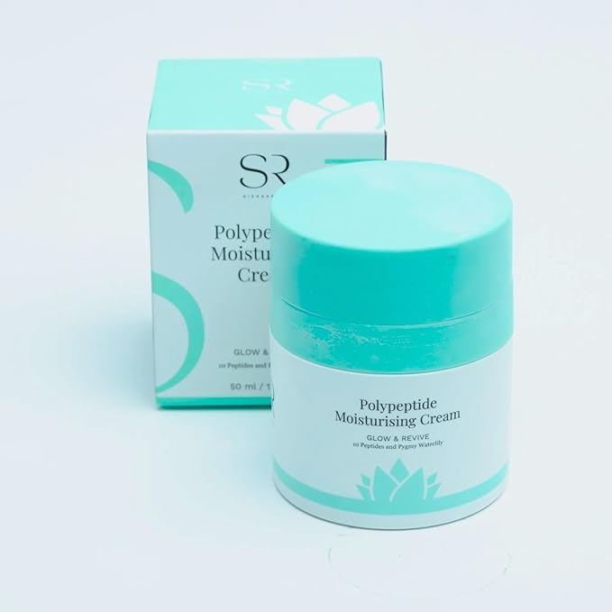 BioMiracle Sienna Rose Polypeptide Moisturizing Cream, Glow & Revive, 10 Peptides and Pygmy Waterlily, 50 ml / 1.69 fl oz