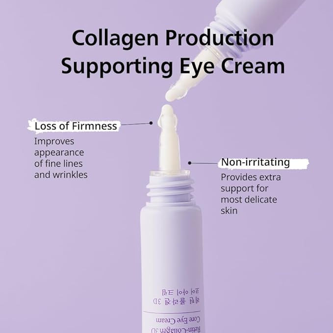 Fraijour Retin-Collagen 3D Core Eye Cream – Anti-Aging Eye Cream with Bakuchiol & 7 Collagens, Firms & Hydrates Delicate Areas, Lightweight & Non-Irritating, For All Skin Types, 0.51 fl.oz.