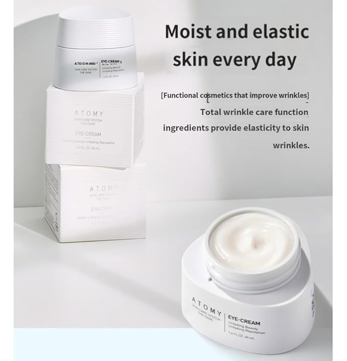 A.t.o.m.y The Fame Eye Cream – Meticulously Crafted K-Beauty Under-Eye & Facial Moisturizer with Panthenol, 5-Layer Hyaluronic Acid & Ceramide for Soft, Supple, Firm-Looking Skin (40 mL / 1.4 fl oz)