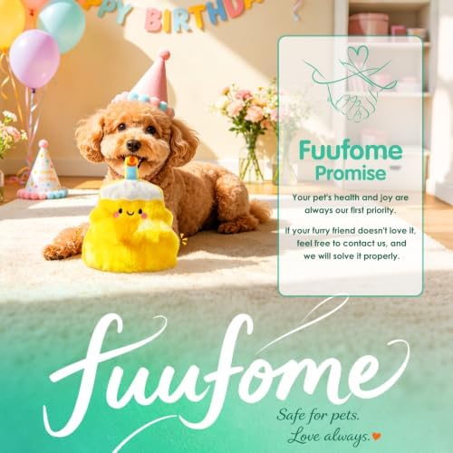 Fuufome Plush Cake Dog Toy